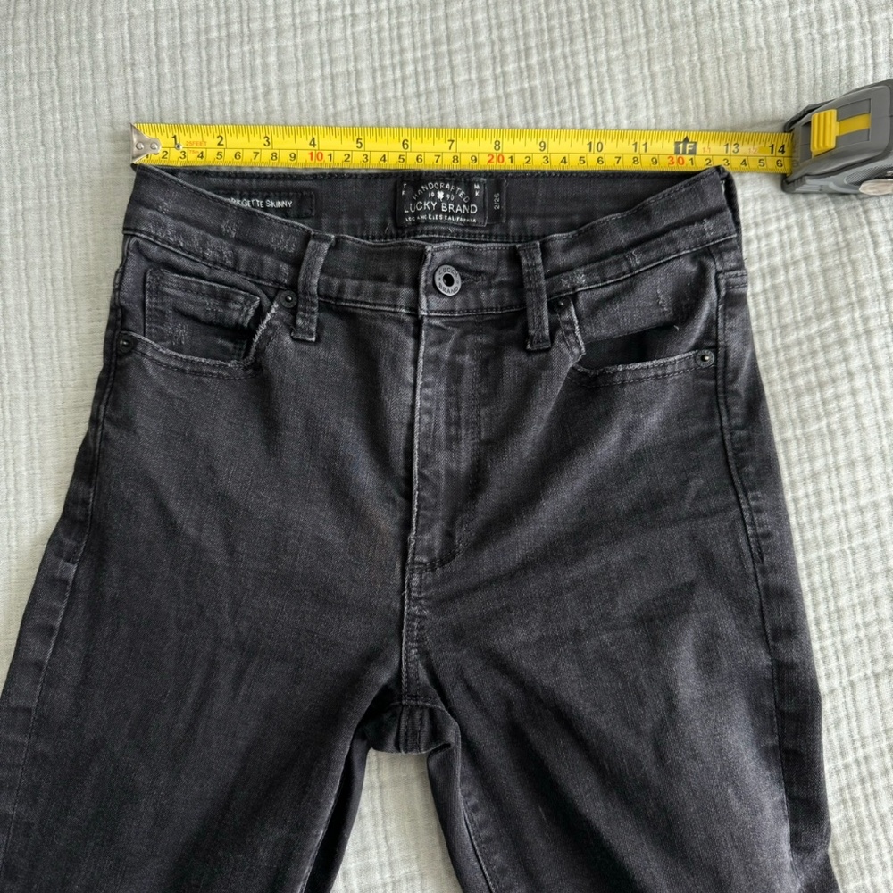 Lucky Brand Jeans | Bridgette Skinny Black Denim Distressed Jeans